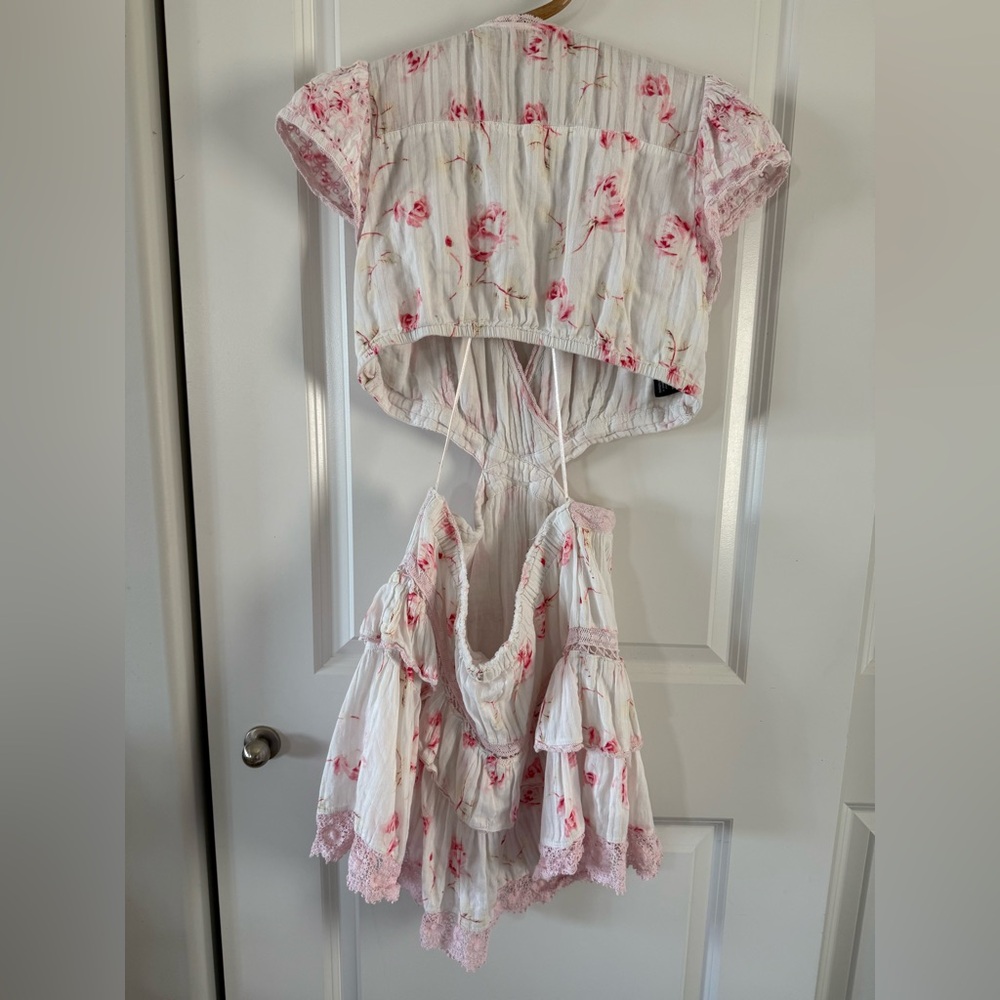 LoveShackFancy Audrina Dress Floral Romper XL - Picture 7 of 10